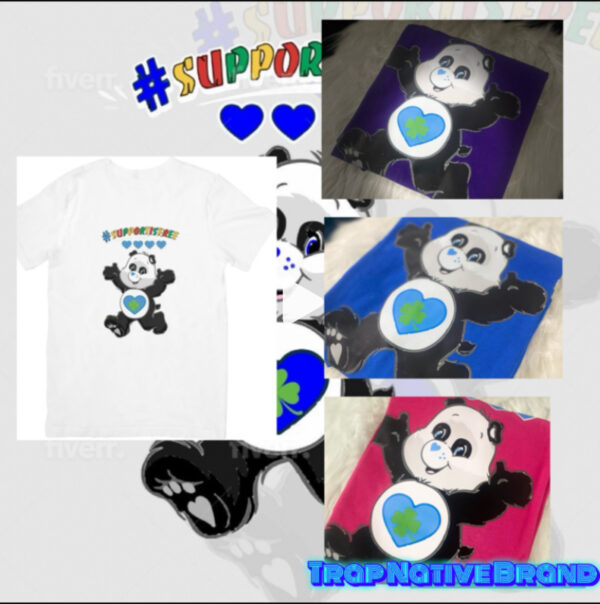 SIF - Support is free TM Panda Bear T-Shirt