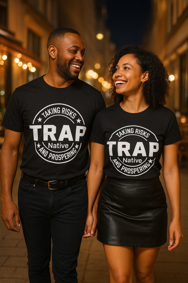 Trap Native  – “Taking Risks And Prospering” T-Shirt - Image 5