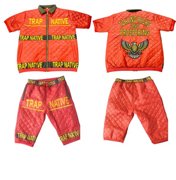 Inferno Legacy Edition – Quilted Faux Leather Jacket & Shorts - Image 3