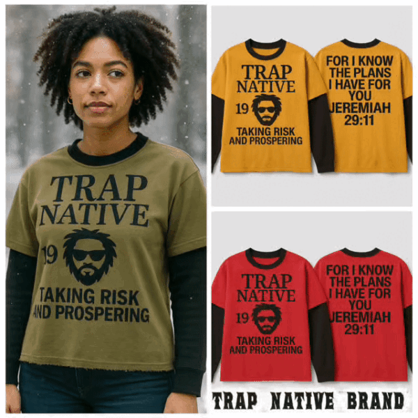 TrapNative Unisex Long Sleeve Statement Tee - Image 2