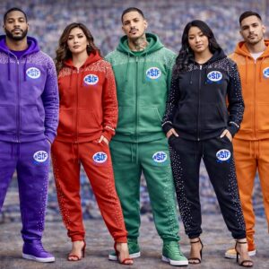 TrapNative Support Is Free Legacy 3D Rhinestone Hoodie and Jogger Collection